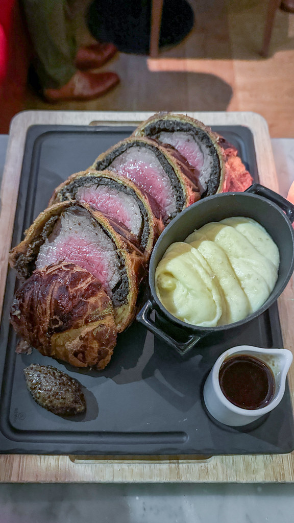 Professional food preparation in a restaurant kitchen by skilled chef